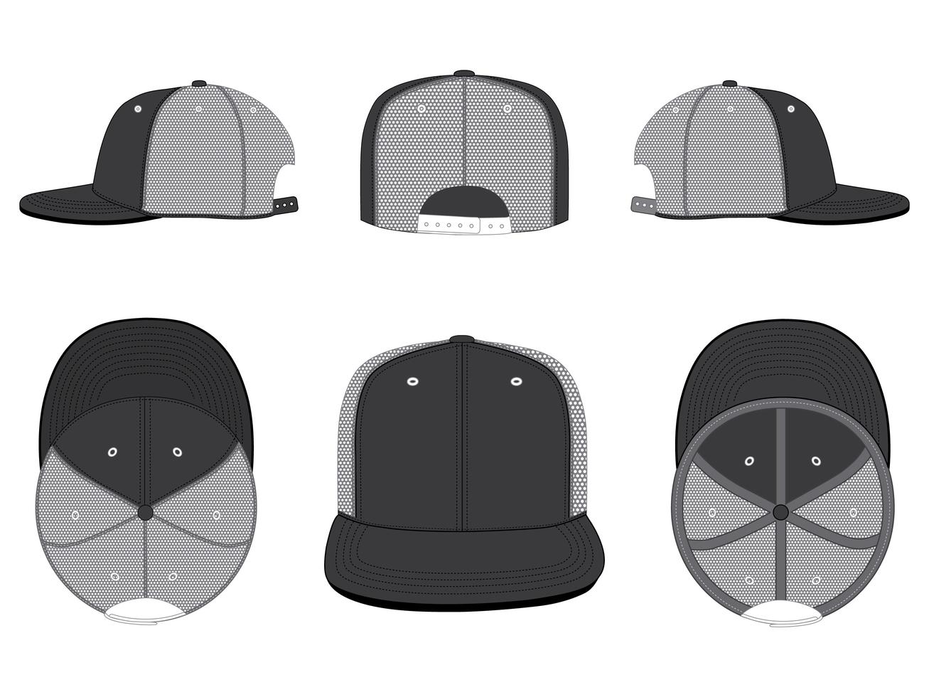 Free Trucker Hat Vector Template