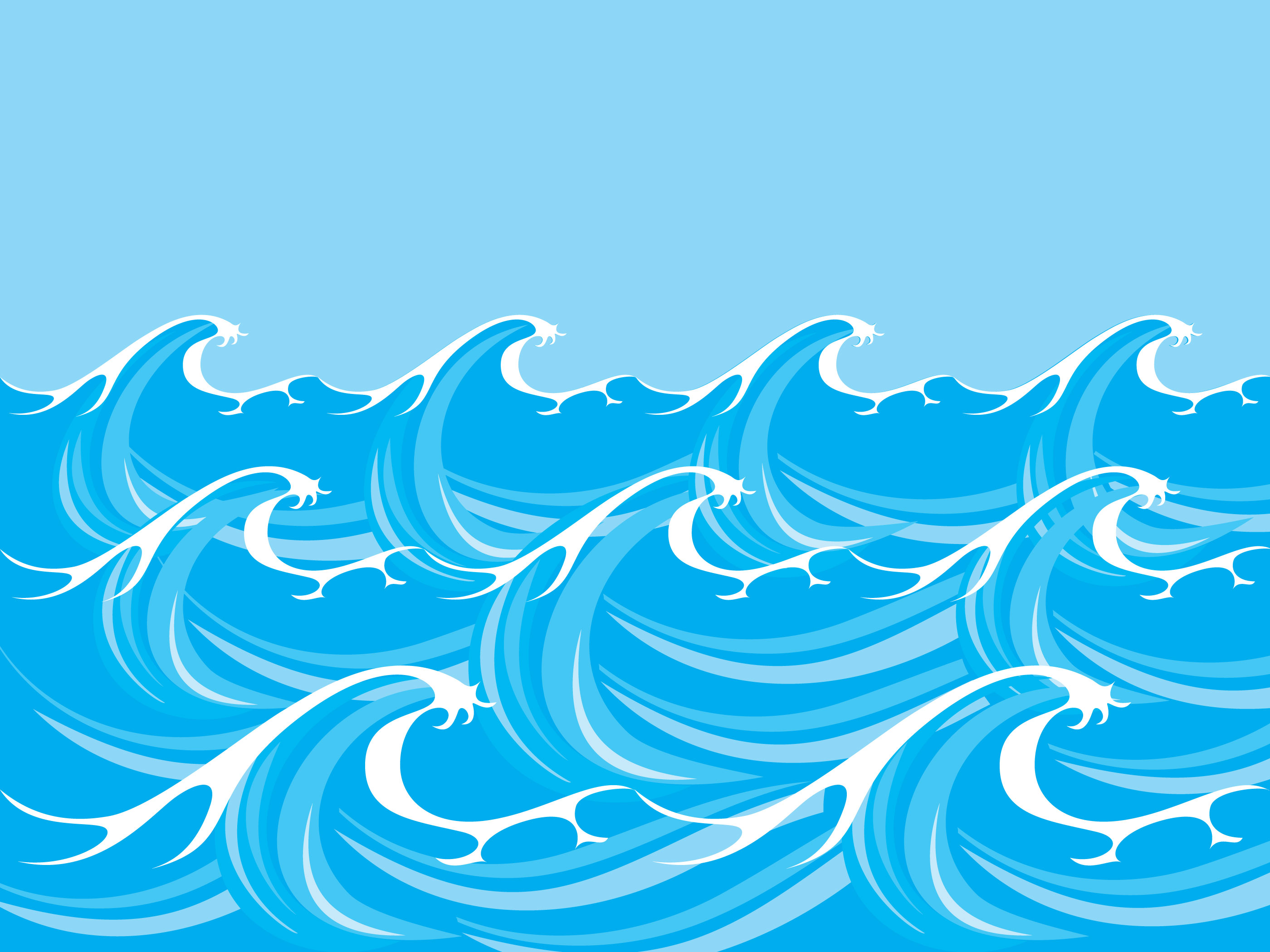 Ocean Sea Waves Vector 226345 Vector Art At Vecteezy