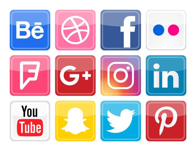 Iconos de Vector de redes sociales