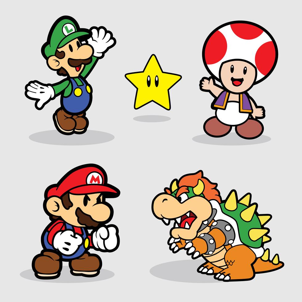 Super Mario Vector Pack 226359 Vector Art at Vecteezy