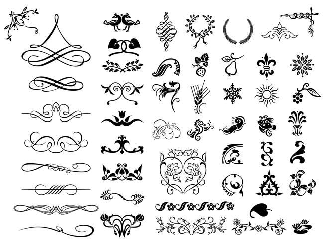 Ornaments and Flourishes vector