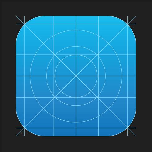 ios7 app icon vector grid