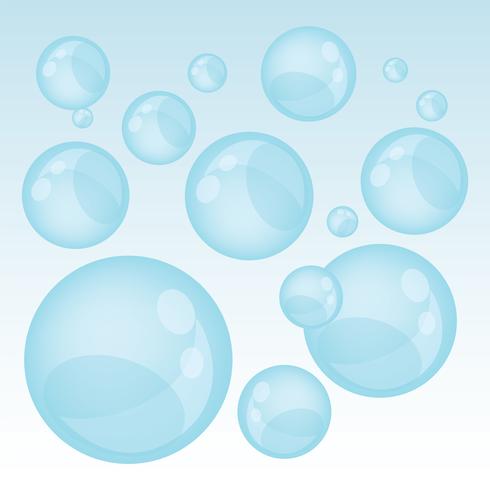 Vector de burbujas de agua