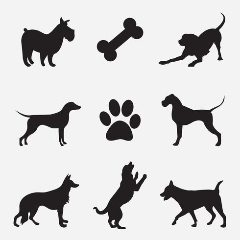 DOG VECTOR SILHOUETTE