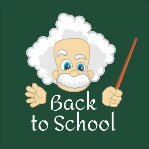 Back to School Cartoon Teacher vector