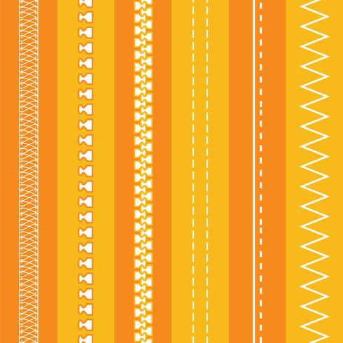 Free Fashion Design Brushes: Zippers & Stitching vector