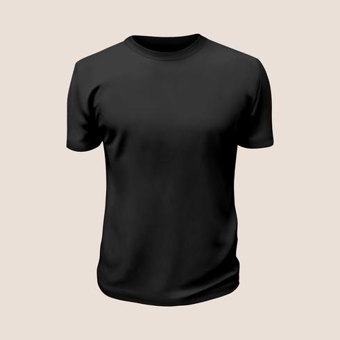 Download Camiseta Vector: Camisa negra - Descargar Vectores Gratis, Illustrator Graficos, Plantillas Diseño