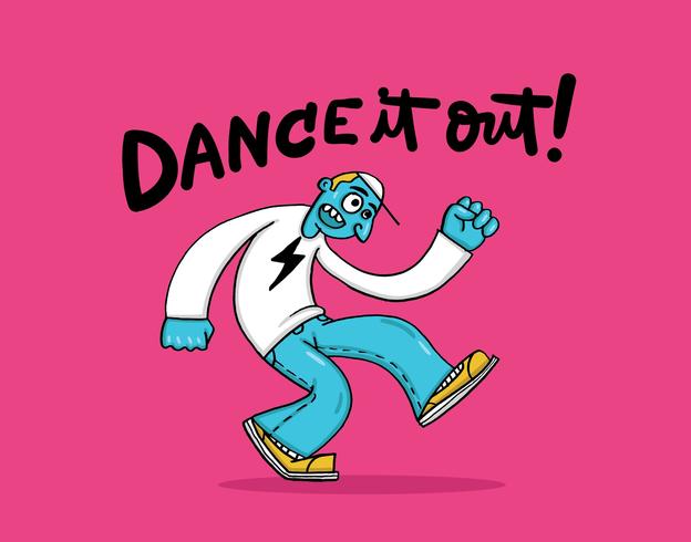 dancing guy vector