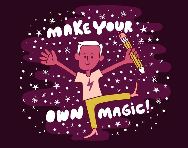 Make own magic artist vector