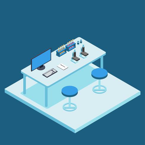 Isometric Lab Vector