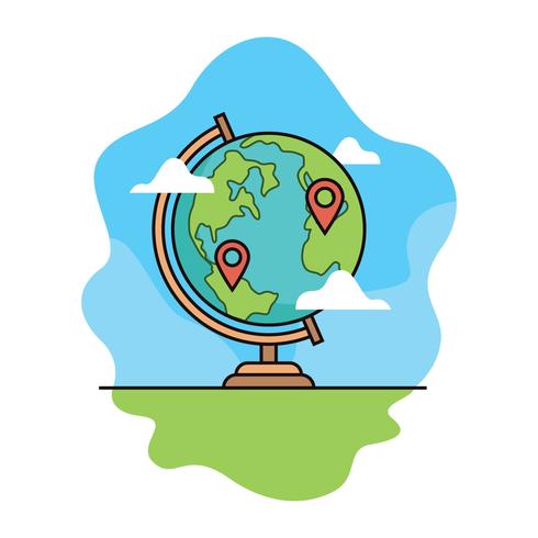 Globe vector illustration