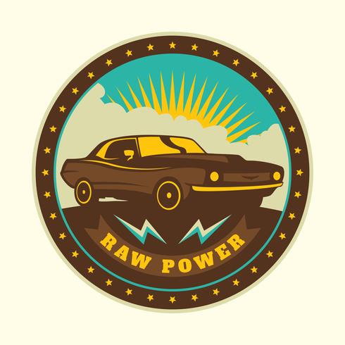 Car badge vector