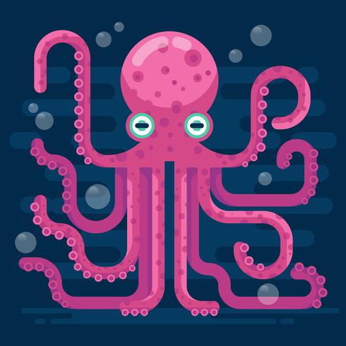 Ilustración de pulpo vector