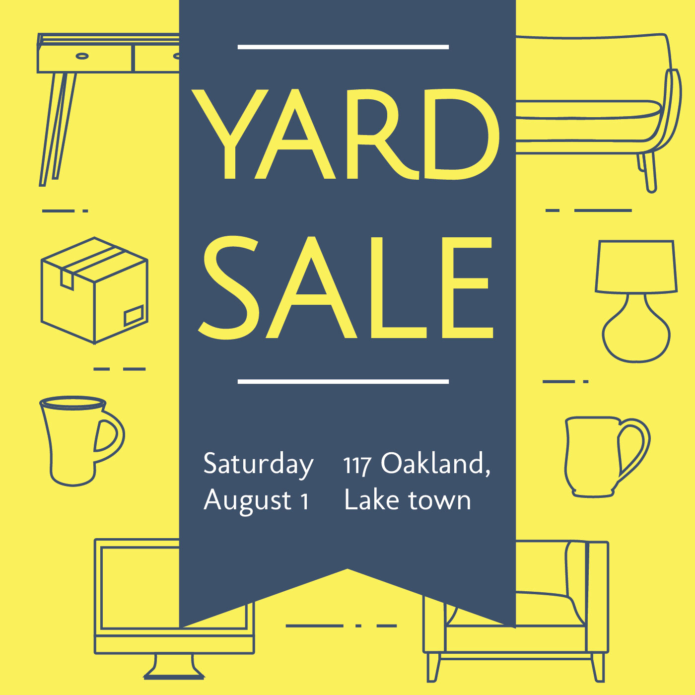 Yard Sale Sign poster Vector Design 226677 Vector Art at Vecteezy