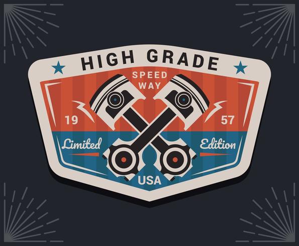 Funky Car Badge Vector