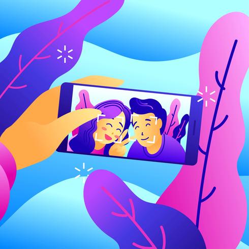 Vector de Selfie