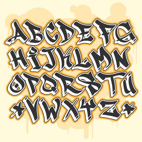 Graffiti Alphabet vector