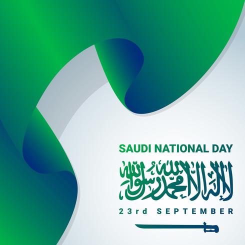 Día de la independencia nacional de Arabia Saudita vector