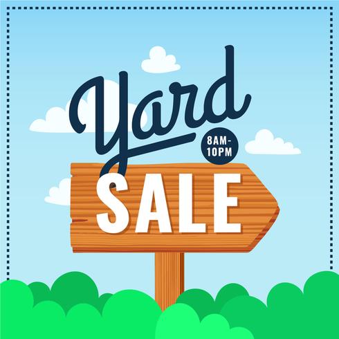 Yard Sale Poster Sign vector