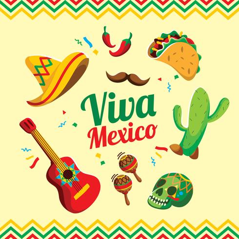 viva Mexico vector