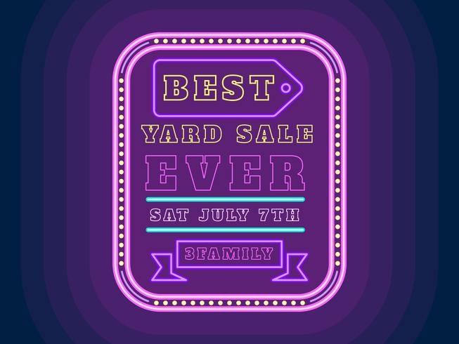 Unique Yard Sale Sign Vectors