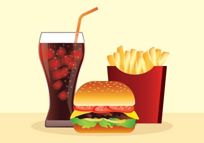 Realistic Fast Food vector