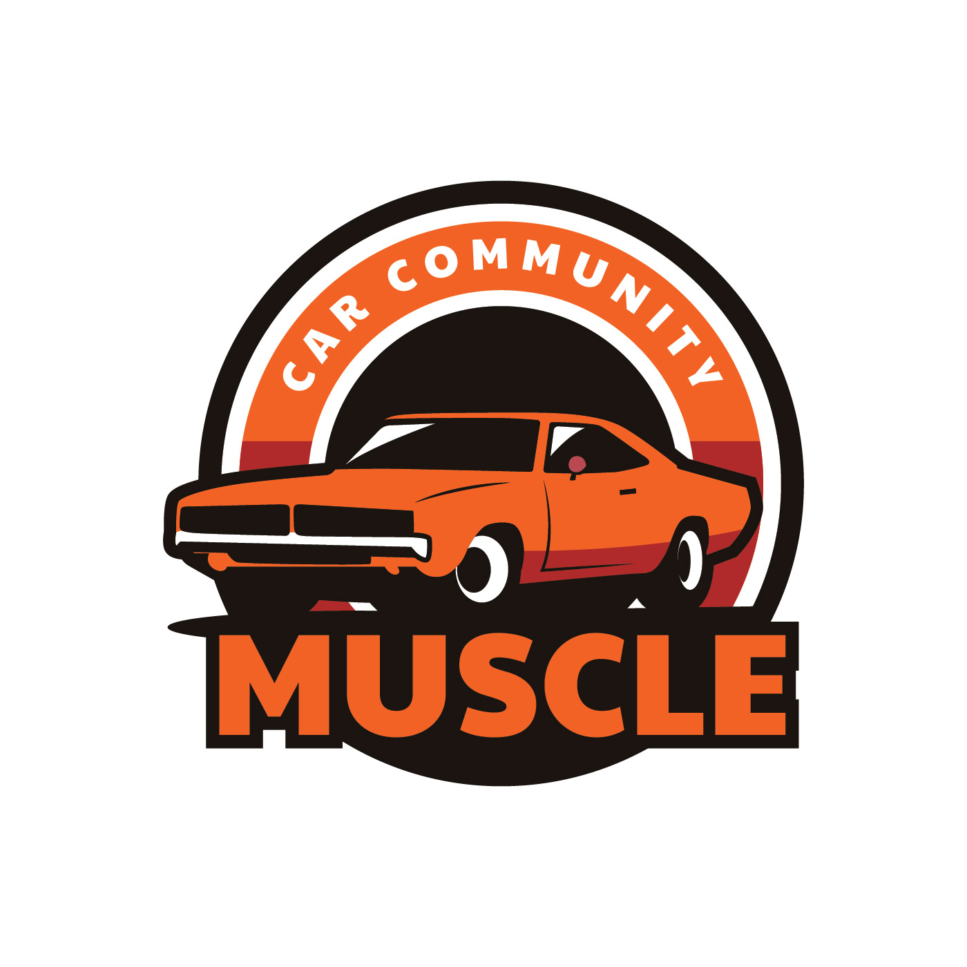 Muscle Car Badge 227442 Vector Art at Vecteezy