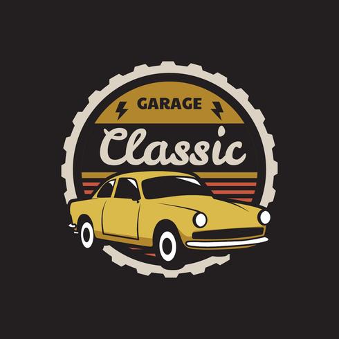 Classic Car Badge vector