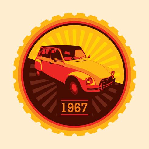 Car badge vector