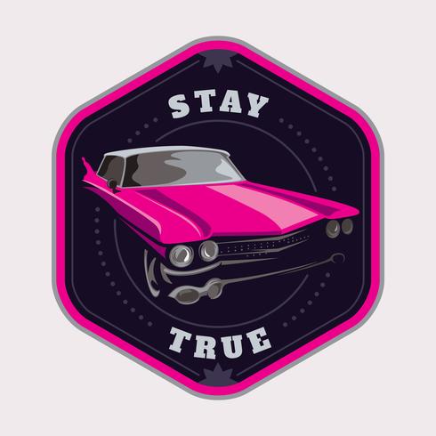 Car badge vector