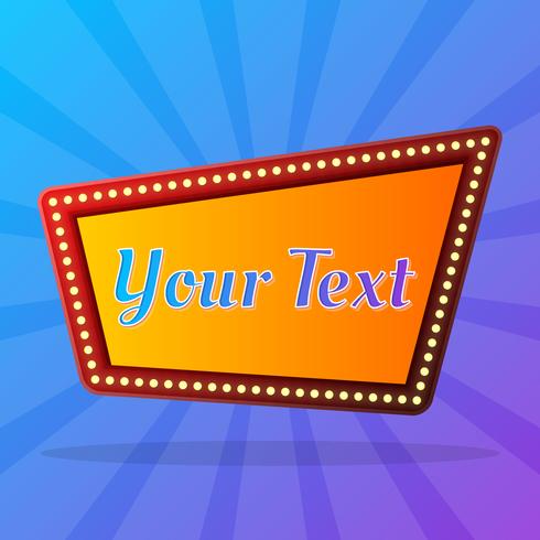 Vintage Light Frame Big Sale Template vector
