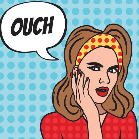 Woman Pop Art Vector