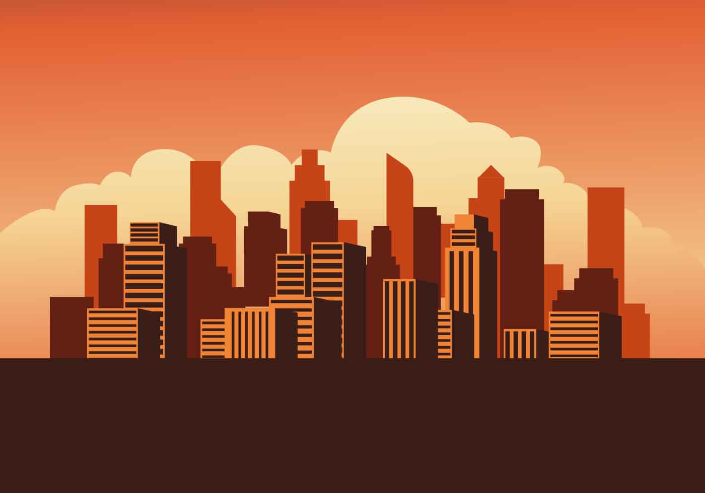 cityscape illustration free vector download