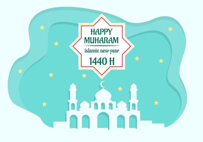 Islamic New Year Vector Background