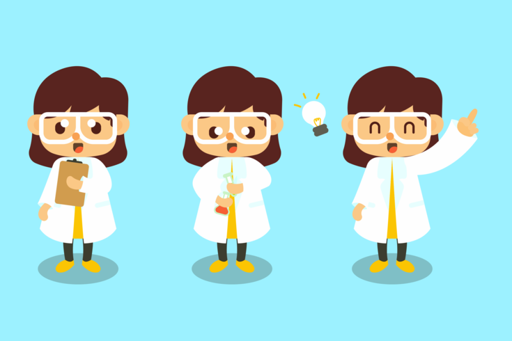 Female Scientist Vector