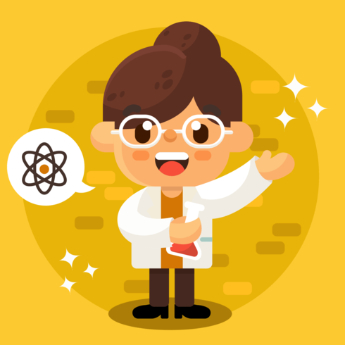 Female Scientist Vector