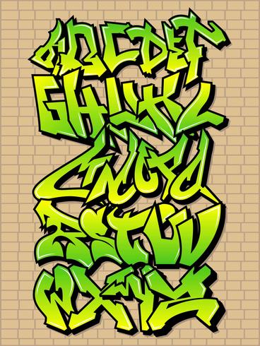 Beautiful Graffiti Alphabet Vectors