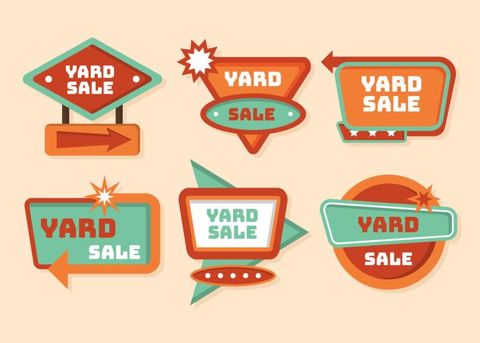 Yard Sale Sign Vector