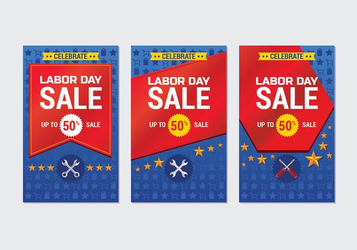 Labor Day Sale Promotion Advertising Banner Template vector