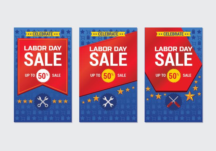 Labor Day Sale Promotion Advertising Banner Template vector