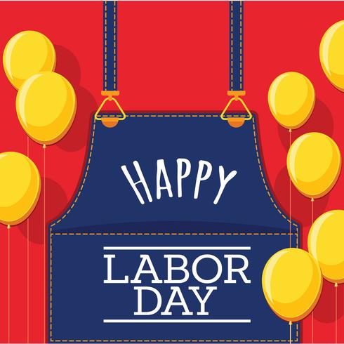 Labor Day Card Design, Vector Illustration