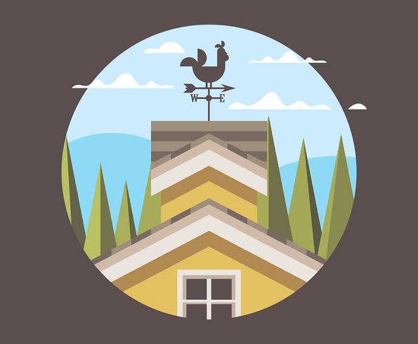 Weather Vane Illustration vector