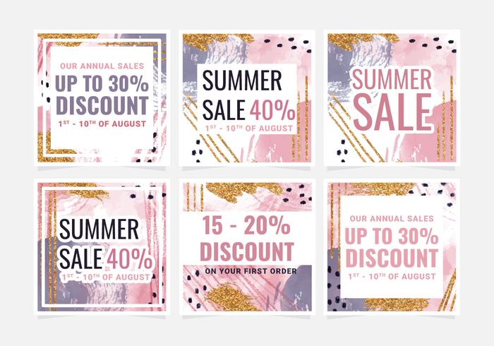 Vector Instagram Sale Template