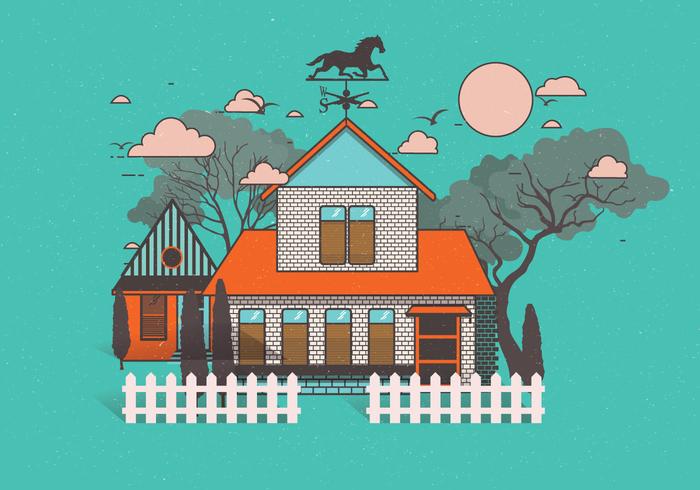 Weather Vane on the Roof Vector