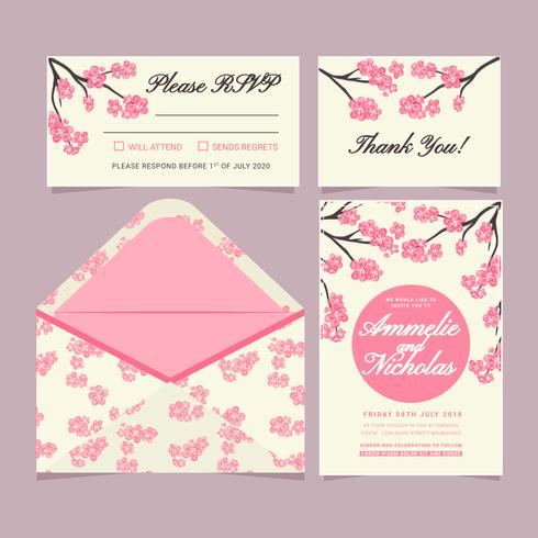 Vector Japanese Style Invitation