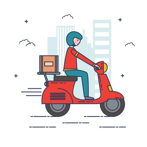 Delivery Man Vector