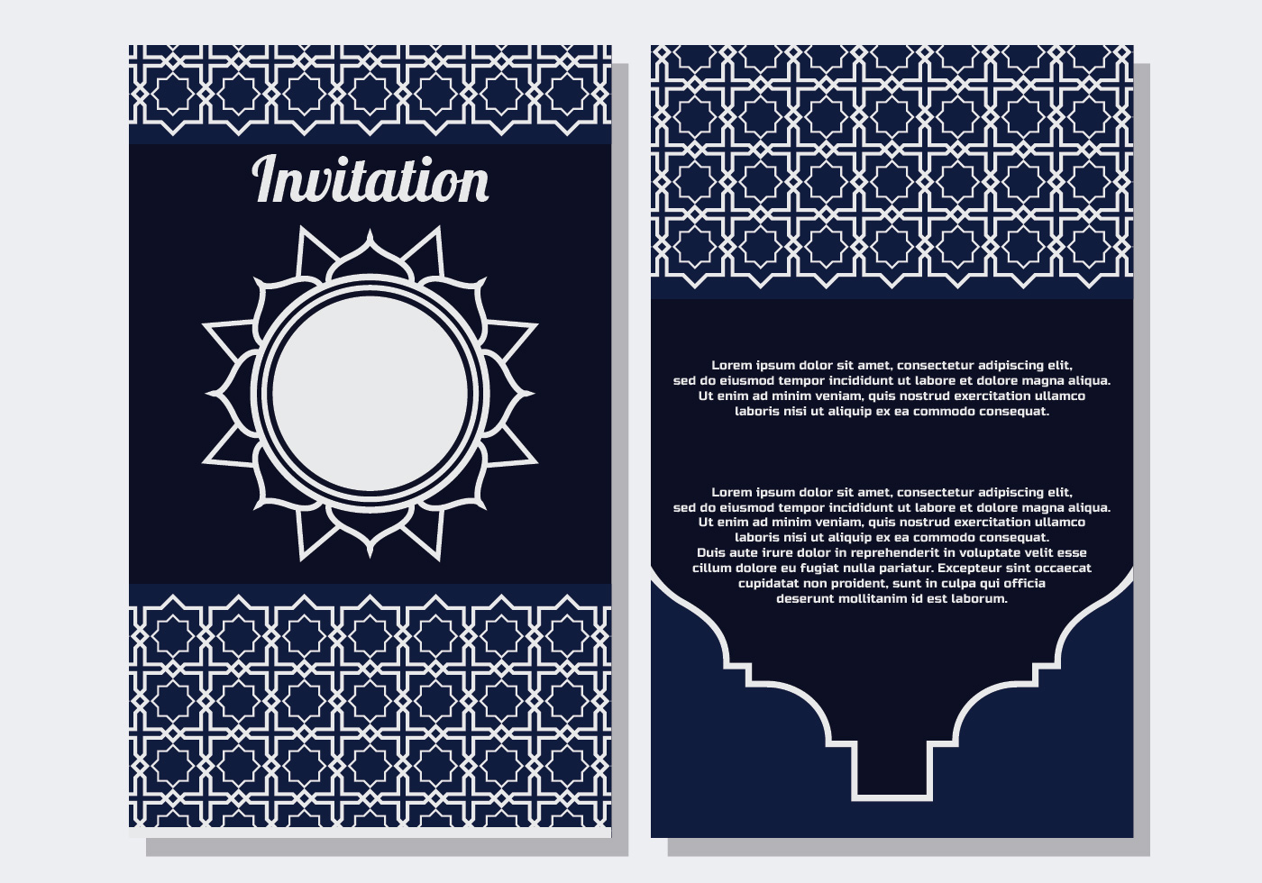  Islamic Style Invitation Template Download Free Vector 