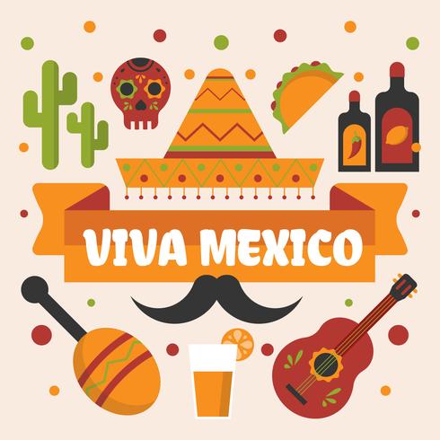 vector de viva mexico