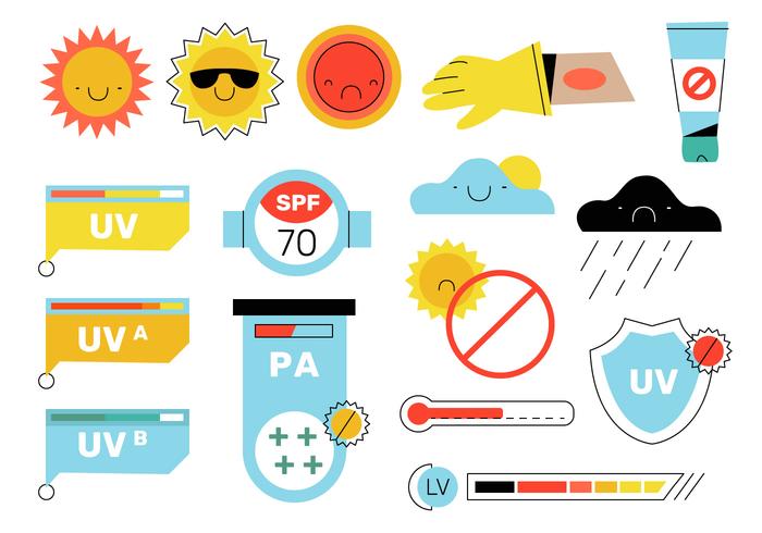 Ultraviolet Infographic Elements Vector Illustration