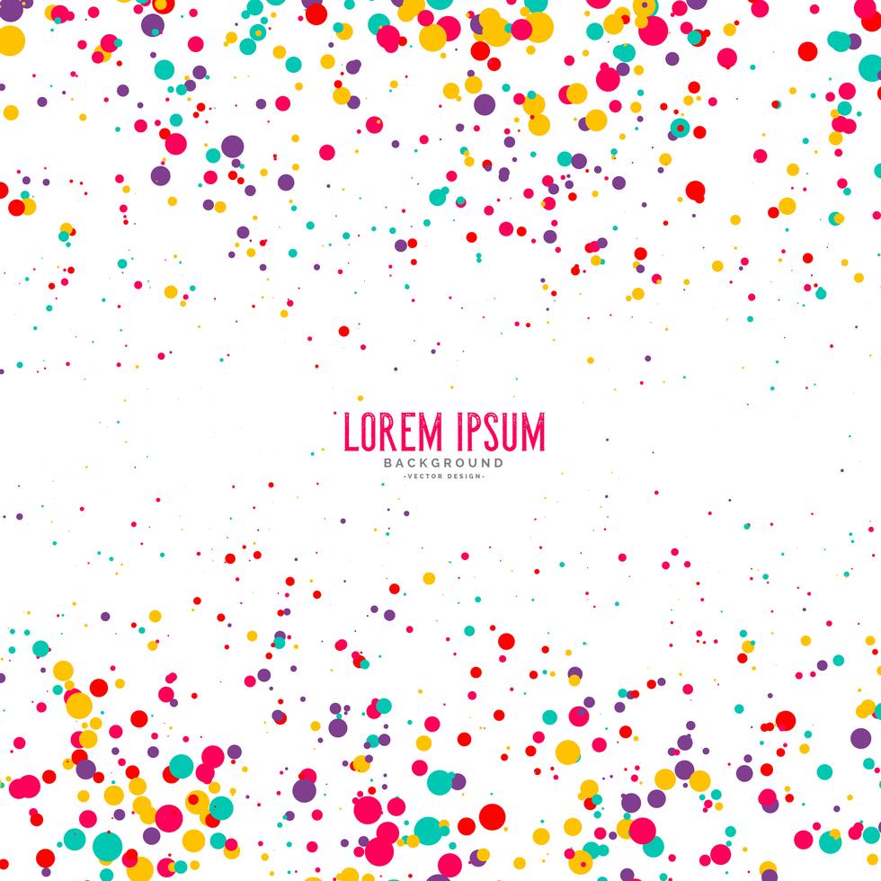 colorful confetti style circle background Download Free Vector Art
